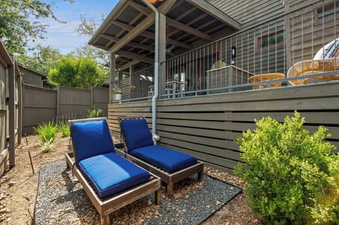 Outdoor area with sun loungers