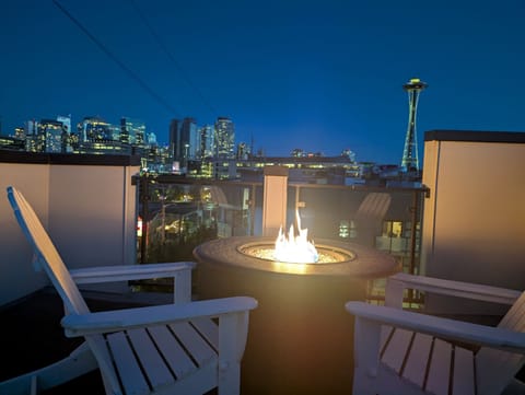 Rooftop View at Night