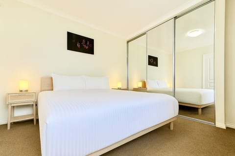 Bedroom 1 with KING bed and built in closet plus ensuite