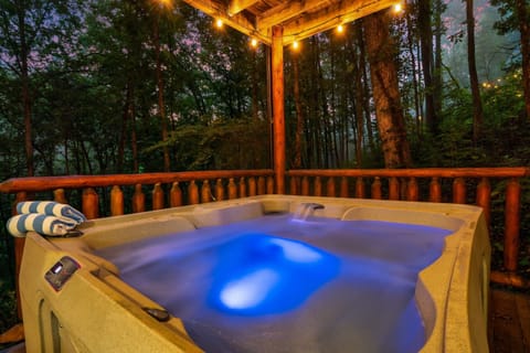 Relax and unwind in your private hot tub oasis