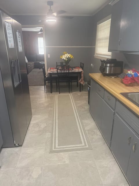 Entrance to house. Kitchen