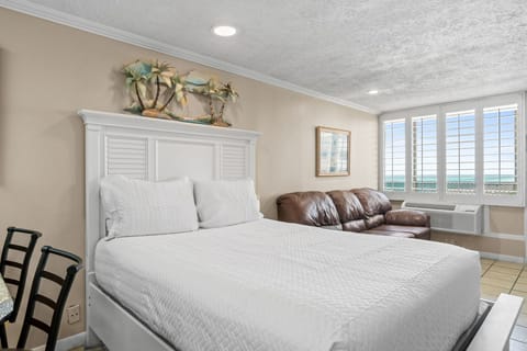 Living Area with Queen Bed and Sleeper Sofa