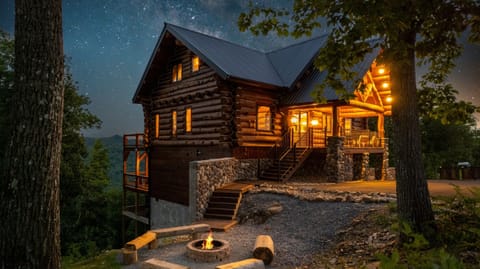 Luxury log cabin retreat designed for large groups—spacious, private, and unforgettable in the Smoky Mountains