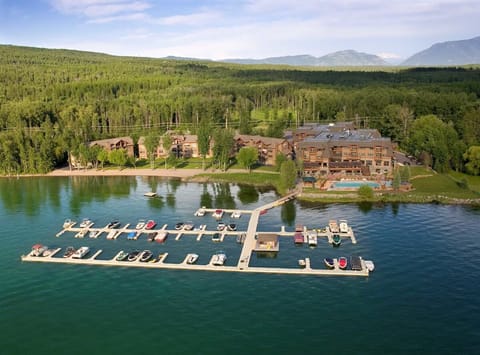 Glide over the marina and feel the lakeside energy.