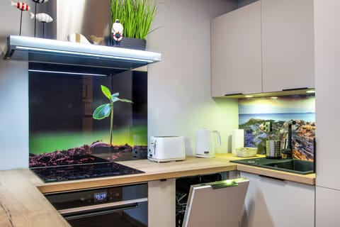 Classic Apartment, Balcony | Private kitchenette | Coffee/tea maker, electric kettle