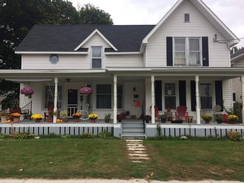 The large front porch is a comfortable place to enjoy the evenings