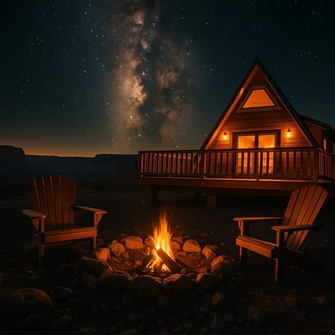 A-Frame with milkyway