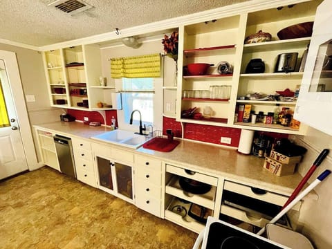 Access the backyard through this door off the kitchen.