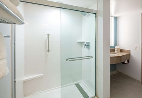 One King Bed | Bathroom shower