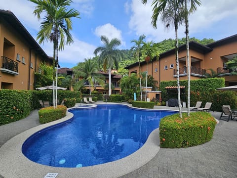 Pool area with grill