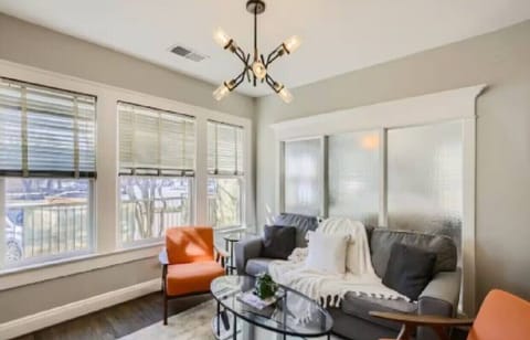 Cozy spot to chat, read, or watch.
