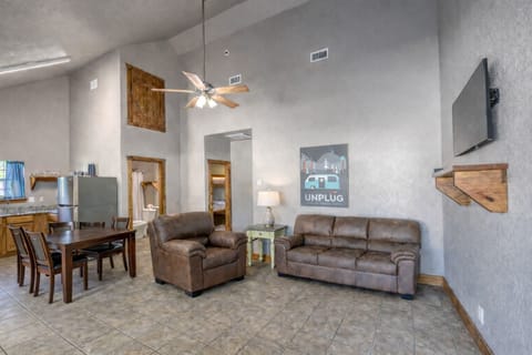 Open concept, couch/sofa bed