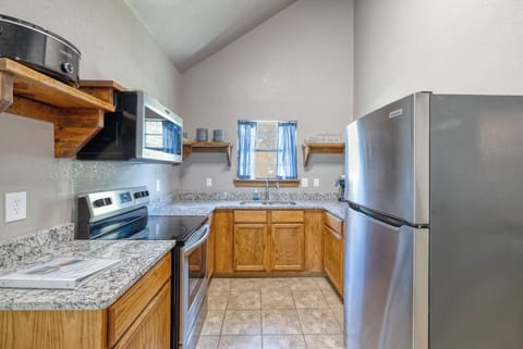 Fully stocked kitchen