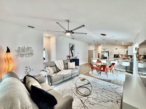 Gilded-Trim Open Concept