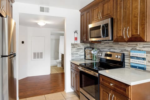 Sleek, modern kitchen.