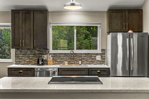 Updated, fully equipped kitchen