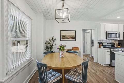 Sunny dining space perfect for morning coffee or shared meals