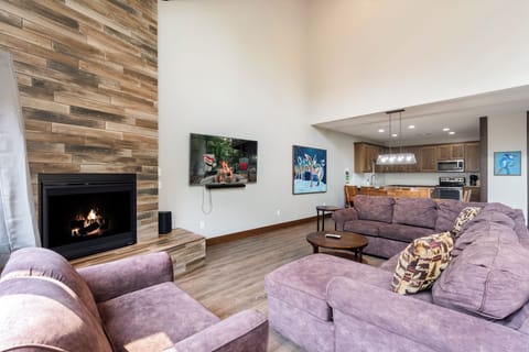 Living Room with Electric Fireplace