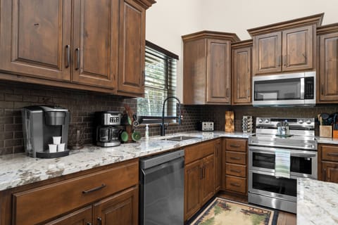 Both a 12 Cup Drip Coffee Pot and A Keurig are here for you.