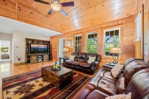 Living room, dining room and kitchen allows togetherness for events in one space