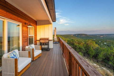 Relax on Deck Overlooking Hill Country