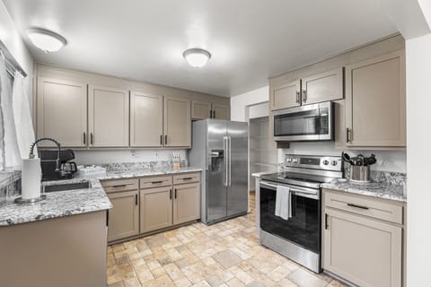 Fully Equipped Kitchen With Modern Appliances