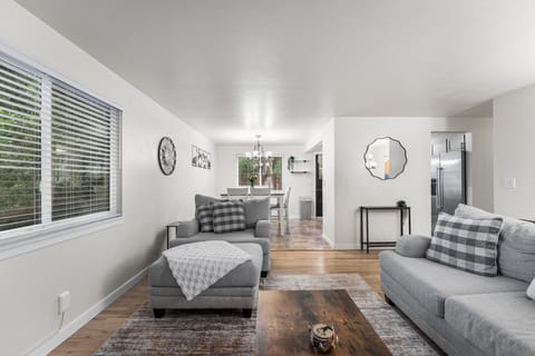 Open Concept Layout Connecting Living And Dining Spaces