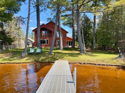 Escape to Voyageur Lake Retreat, a spacious waterfront cabin nestled in the heart of the Northwoods.