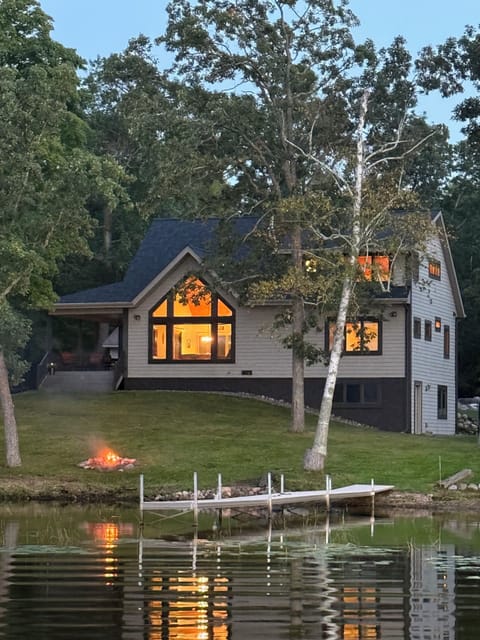 Your private lakeside retreat—complete with sunset fires and loon calls