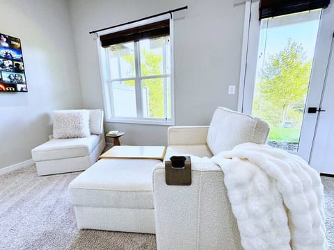 Enjoy comfortable lounging brought to you by Lovesac.