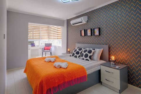 This is the cozy and comfortable bedroom.