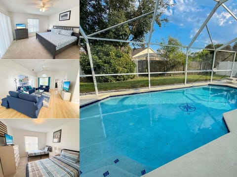 Vacation rental near Disney managed by Orlando rent a villa with a screened in private pool.