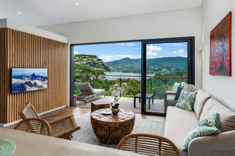 Luxury Villa, 1 King Bed with Sofa bed, Private Pool, Sea View | Living area