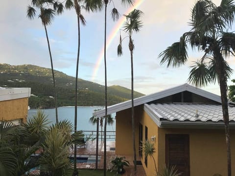 View of the Pool House cottage. The free standing King bedroom unit. 