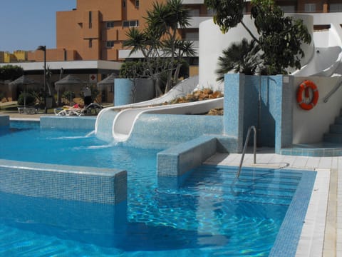 Indoor pool, outdoor pool, sun loungers