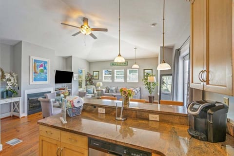 Well-appointed  kitchen with stainless steel appliances, located on 2nd floor perfect for making meals and memories!