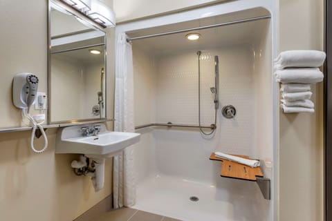 Room, 1 Queen Bed, Accessible, Non Smoking | Pillowtop beds, desk, blackout drapes, iron/ironing board