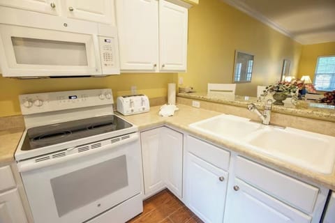 Whip up favorites with generous counters and full-size appliances.