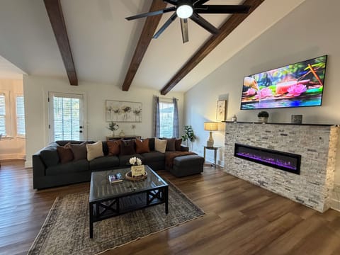 Living room with a sofa bed