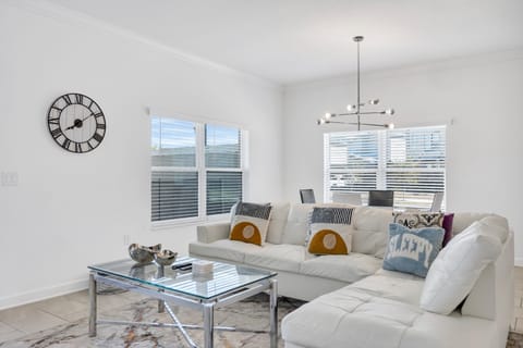 Spacious living area designed for group stays.