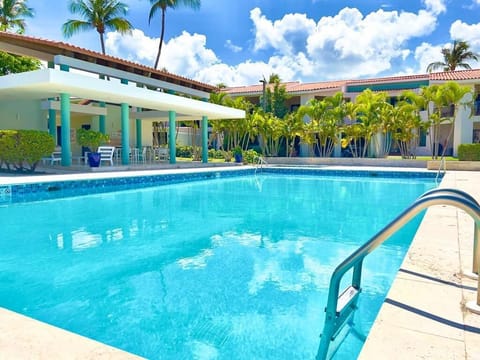 Enjoy the pool, sun, and shade of the gazebo