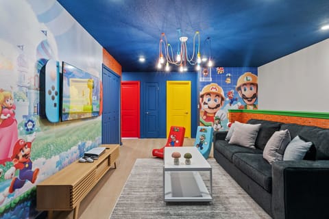 Mario themed living space