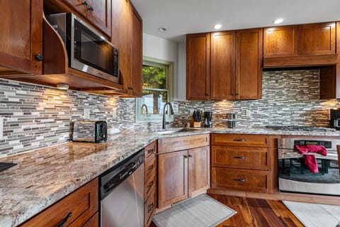 Natural and recessed lighting creates a peaceful atmosphere.