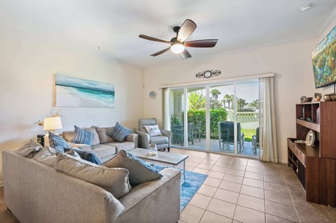Condo, Multiple Beds, Hot Tub, Ocean View (Villas II 102) | Living area