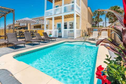 Your private heated pool oasis awaits—perfect for lazy days, sunset dips, and unforgettable PCB vibes. 🌴💦
