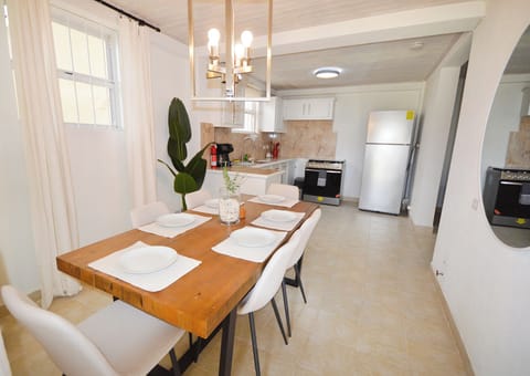 Dining area on looking the kitchen 