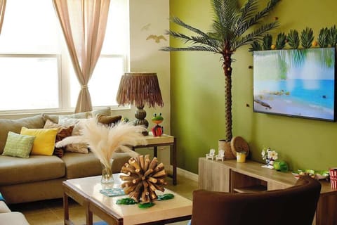 Tropical Inspired Living Room