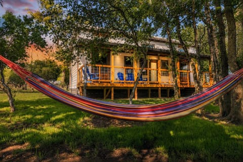 Enjoy your time at river's edge at the Primrose Waterfront cottage enjoying this hammock and amazing sunsets