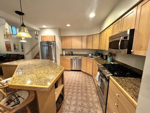 Updated kitchen with granite CC and SS appliances