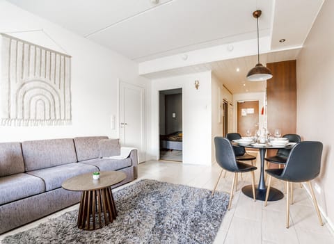 Scandinavian design meets comfort; a perfect setting for shared meals and relaxing evenings.